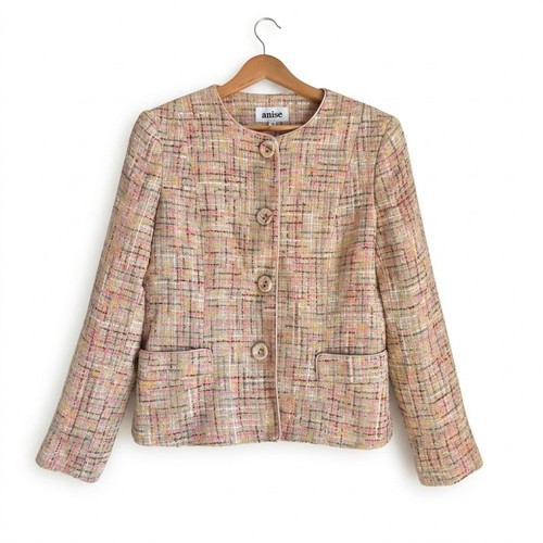 Giacca donna tweed anice