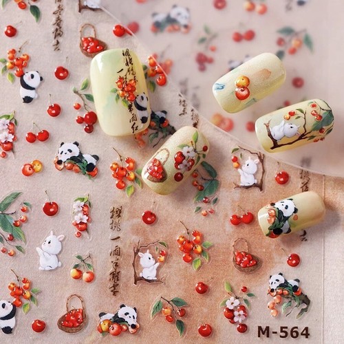 Adesivi nail art panda - adesivi,