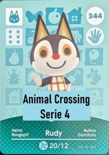 Scheda originale Nintendo Amiibo NFC Animal Crossing serie 4 n. 301-400 EU
