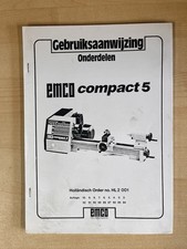 Emco Compact 5 Libretto Istruzioni Manuale Ricambi 67 Pagine ** OLANDA **