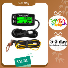 Contaore Digitale e Contagiri, Temperatura Del Motore, Display Impermeabile Moto