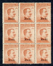 Rodi - 1918 - 20 cent Michetti