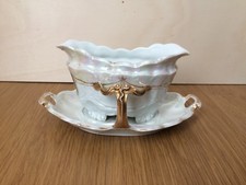 Centrotavola salsiera in porcellana stile vienna liberty primi 900