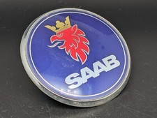 SAAB Ø 69MM LOGO SIGLA EMBLEMA FREGIO STEMMA SCRITTA TARGHETTA BADGE TARGA NOME