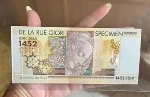 Leonardo vinci banconota - vinci,