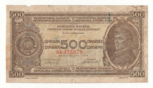 Jugoslavia 500 dinara 1946 - 500,