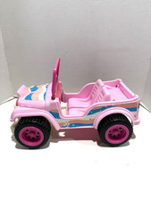 Vintage 90s BARBIE Pink Jeep