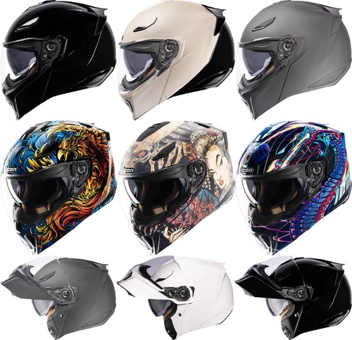 Casco moto modulare anteriore