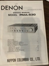 DENON PMA-530 PMA530 Manuale di servizio **ORIGINALE**
