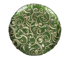 Brandani Piatto Portata Filodoro 38 cm Verde/Oro Miglior Prezzo