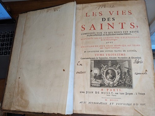 Libro antico vite dei - antico,