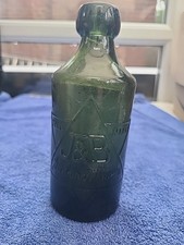 Antique Green Glass Bottle