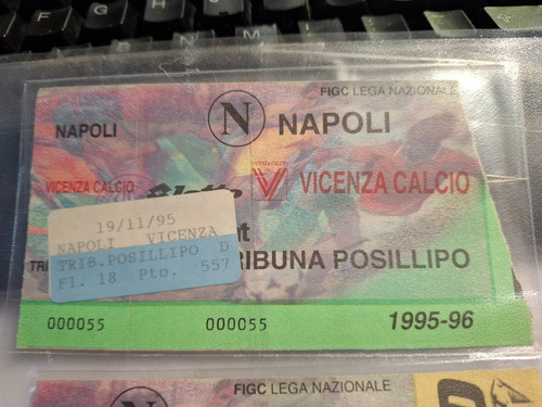 Biglietto ticket calcio - biglietto, napoli