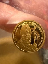 2005 Congo RDC Papa Giovanni Paolo II commemorativo 20 franchi 1/25 oz moneta d'oro