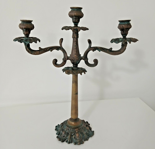 Antico candelabro candeliere - antico,