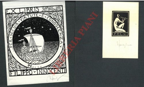 Exlibris santagiuliana - exlibris,