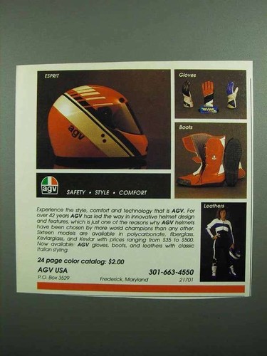1989 agv esprit - esprit, helmet