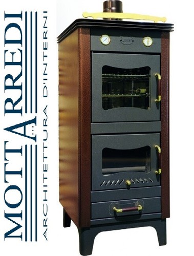 Stufa legna con forno - a,