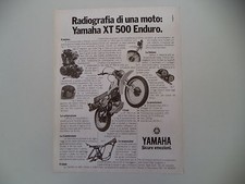 advertising Pubblicità 1977 MOTO YAMAHA XT 500 ENDURO