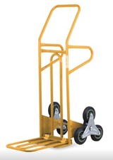 Carrello Saliscale  acciaio, pedana richiudibile, portata kg 250