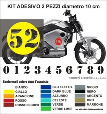 Coppia adesivi numero
