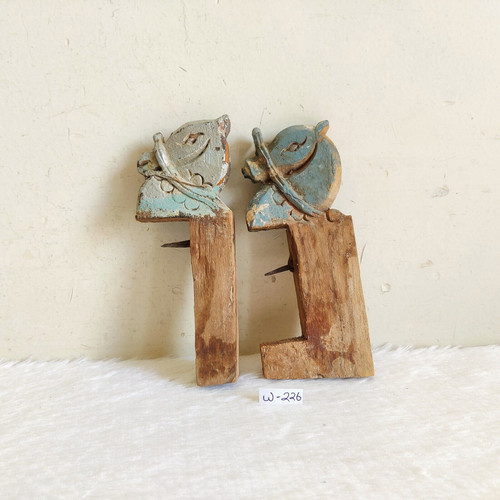 Antico legno cavallo testa - antico,