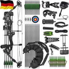Set arco composto 30-55 libbre arco da caccia arco sportivo frecce in carbonio tiro con l'arco caccia 