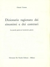 DIZIONARIO RAGIONATO DEI