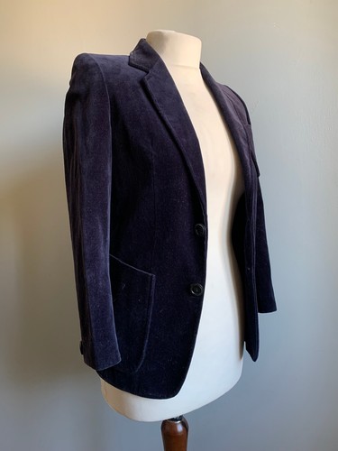 Blazer giacca velluto blu - velluto,
