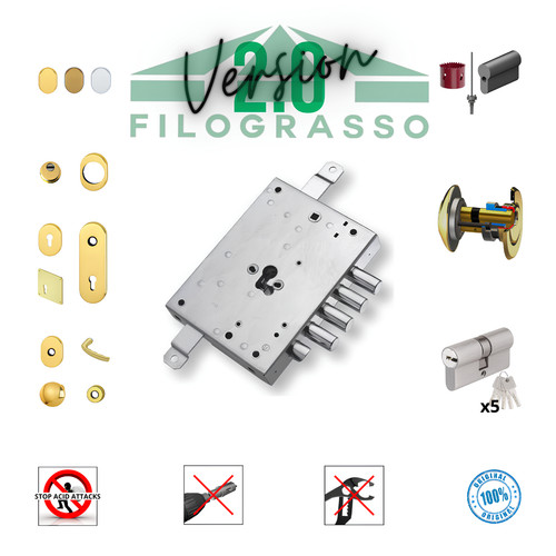 Kit serratura porta blindata - porta, a