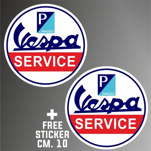 Adesivo vespa service moto - vespa, gp