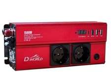 INVERTER CONVERTITORE DA 12V A 220V POTENZA 1500W CON PORTE USB PER CAMPER-AUTO