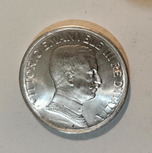 Lire 1914 roma moneta no - lire,