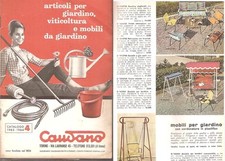 CAUDANO TORINO 1963 ARTICOLI MOBILI GIARDINO VITICOLTURA VINO COLTELLI INNESTO