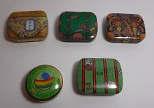 Stock 5 Scatoline Scatole Latta Varie Vintage Caramelle