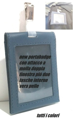 Porta badge ufficio nero blu - porta, nero/blu