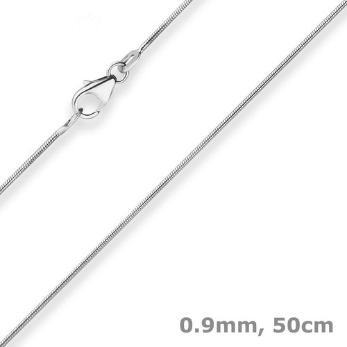 Collana platino 9mm - in,