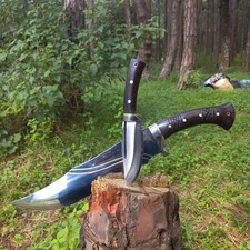 Coltello Machete Sopravvivenza Lama Acciaio al Carbonio Personalizzato Fatto a Mano |Coltello Caccia Campeggio