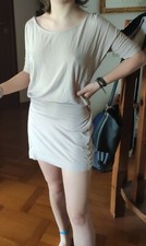 Mini abito INTIMISSIMI in Seta E Cotone, Colori Disponibili Nero E beige, Tg. S