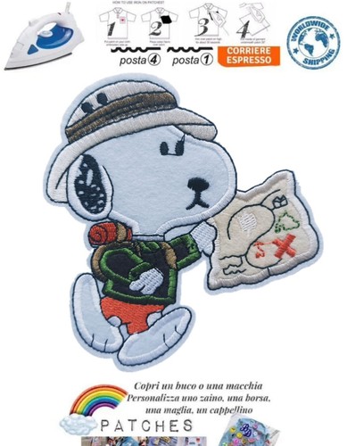 Patch snoopy dog peanuts toppa - patch,