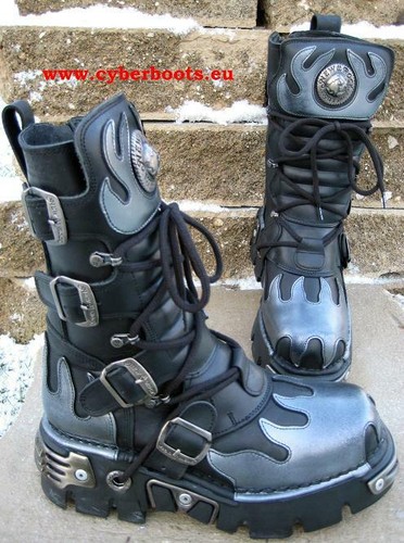 New rock boots - new,
