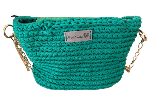 Borsa pochette verde smeraldo