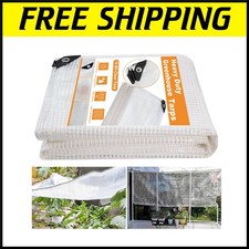 Telone Plastica Trasparente - Copertura Serra Resistente 16 Mil per Giardinaggio e Agricoltura