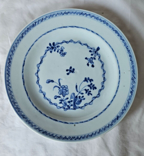 Antico piatto cinese blu - cinese,