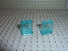 2 x LEGO TrLtBlue Panel ref