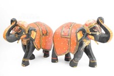 Pair of Hand Painted Indian