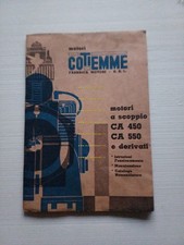 COTIEMME motori industriali CA 450 CA 550 manuale uso+catalogo ricambi originale