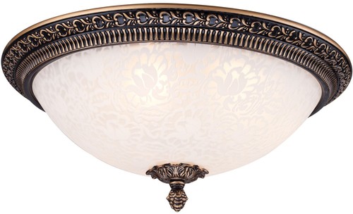 Plafoniera classica marrone