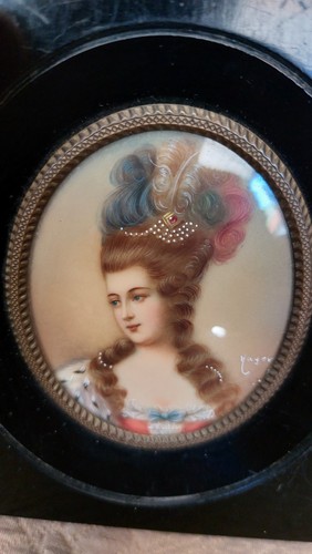Antico ritratto miniatura - ritratto,