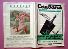 Catalogo n 4 Caudano Torino 1938 Articoli Giardino Viticoltura Tip Camiciotti 